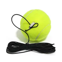 Tennis Rebound Ball Self - Study Trainer with Durable Base and Training Rope (Onl1pc training ball)