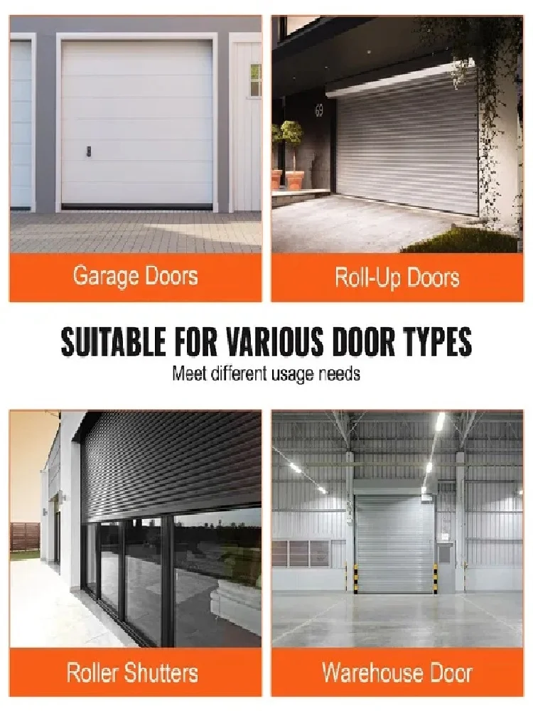 VEVOR Garage Door Seals Bottom Rubber, U Shape +O Ring Garage Door Weather Stripping, Universal Weatherproof Threshold Buffering 6
