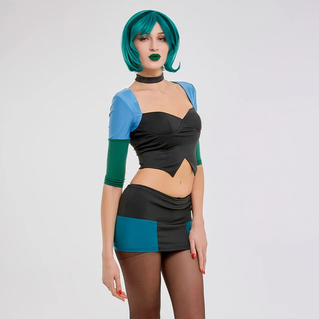 Anime Total Drama Island Gwen Cosplay Costume Halloween Uniform Women Sexy  Dress Carnival Party Outfits - AliExpress