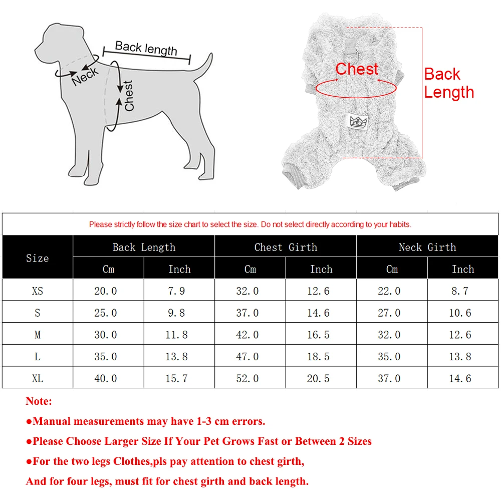 Cozy Fleece Pet Jumpsuit 6
