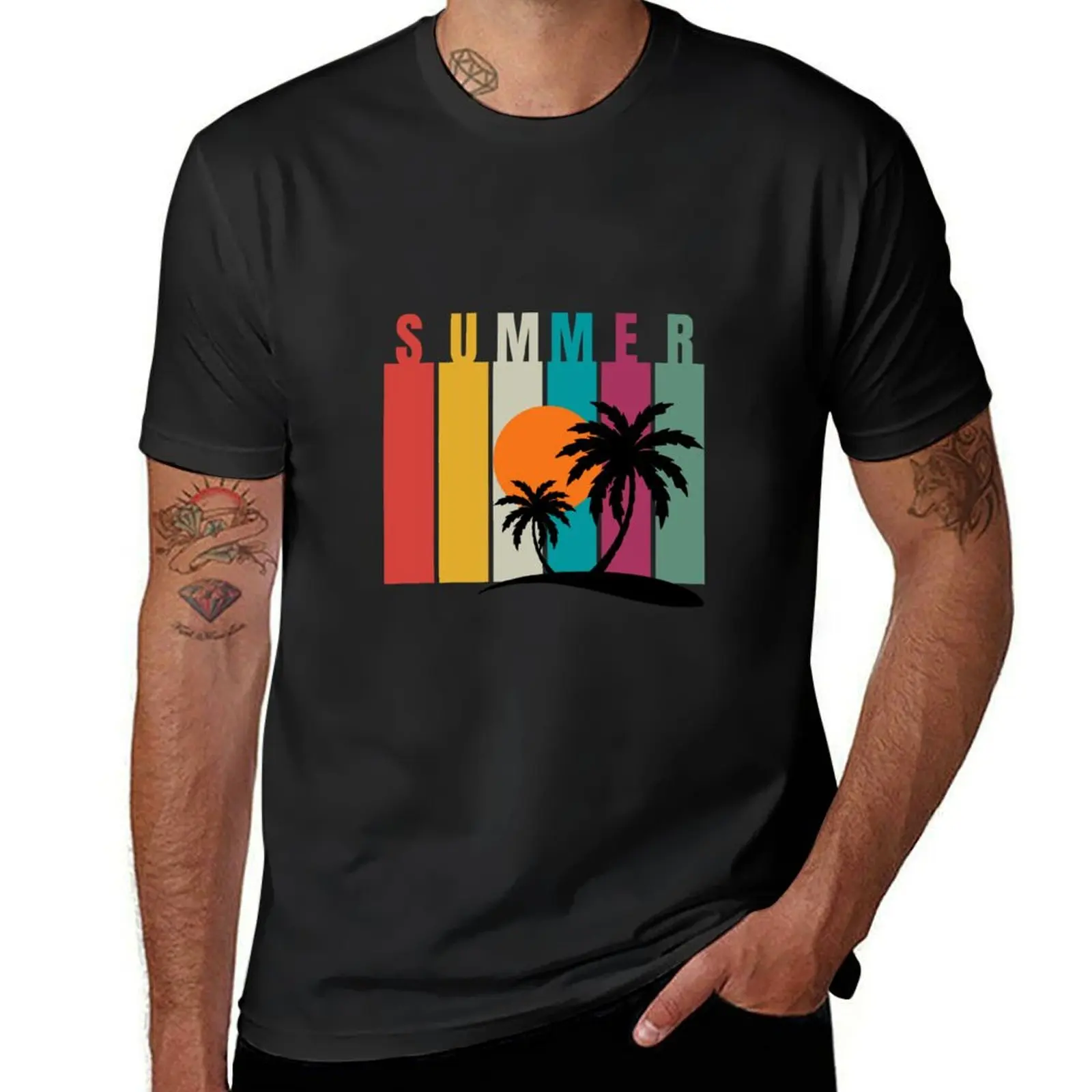 

Summer T-Shirt heavyweights plus sizes aesthetic clothes anime clothes t shirts for men pack