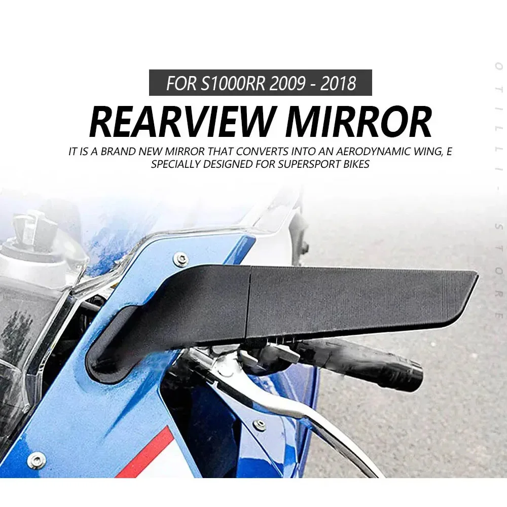 2009 - 2018 BMW S1000RR S 1000 RR 오토바이 s1000rr S1000 RR 후방 미러 윈드 윙 조절 가능한 회전 사이드 미러