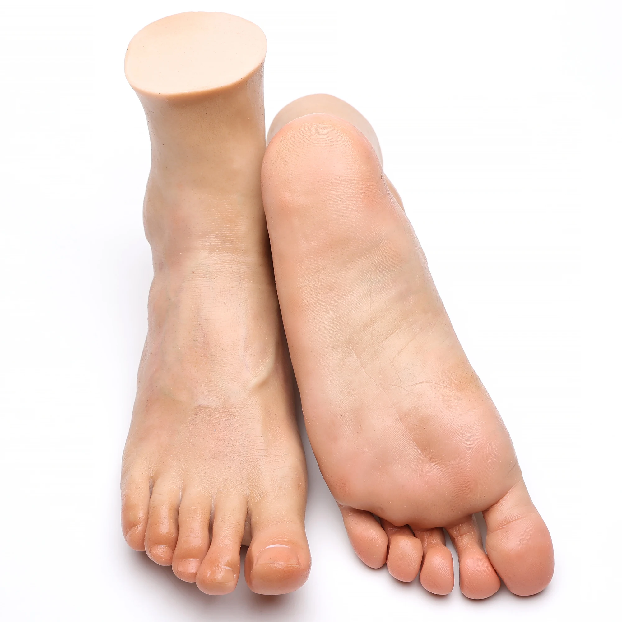 길이 26cm 남성 실리콘 발 모델 시뮬레이션 마네킹 발 신발 양말 디스플레이 페티쉬 매니큐어 연습 문신 TGDZ4388