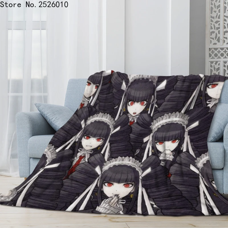 

Фланелевое Одеяло с 3D-принтом аниме Celestia Ludenberg, мягкое одеяло для путешествий, кемпинга, детский чехол на диван, зимнее покрывало для сна, дивана 02