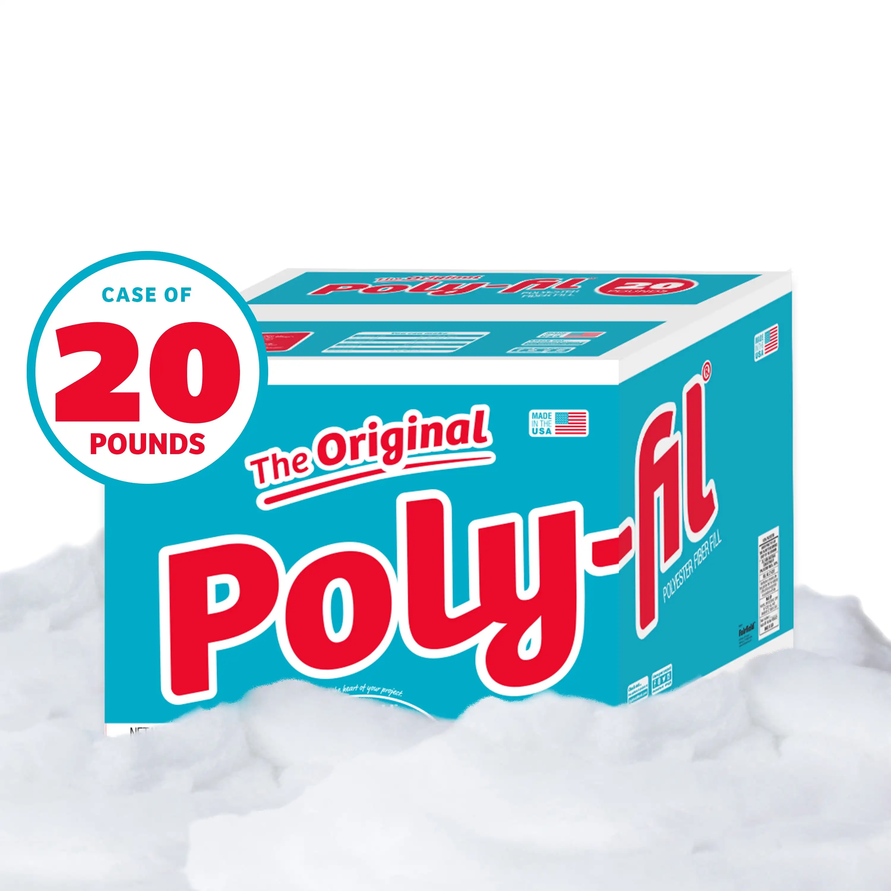 20 Pound Box Poly-Fil&reg; Premium Polyester Fiber Fill
