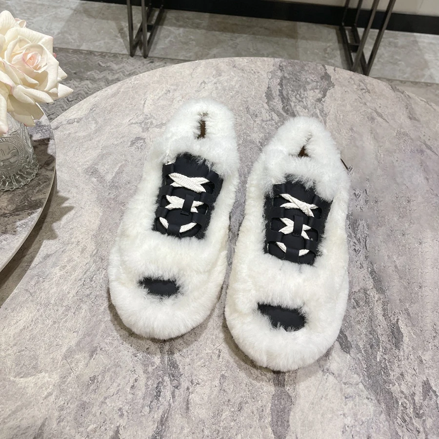 

2023 New Arrive Solid Wool Fashion Keep Warm Comfortable Light Shoes for Women Fur Basic Style Casual High Quality Shoes