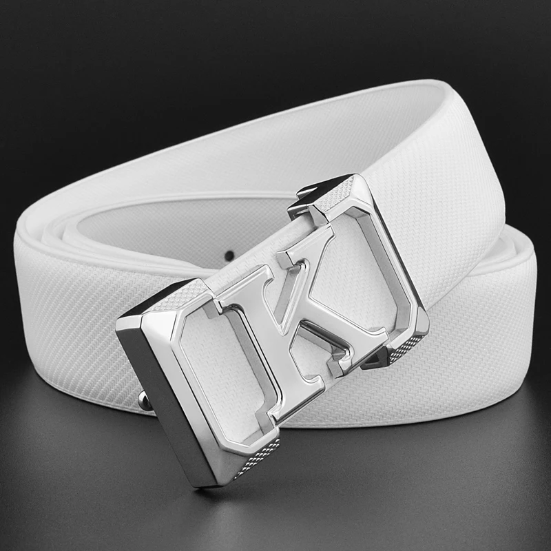 White silver buckle