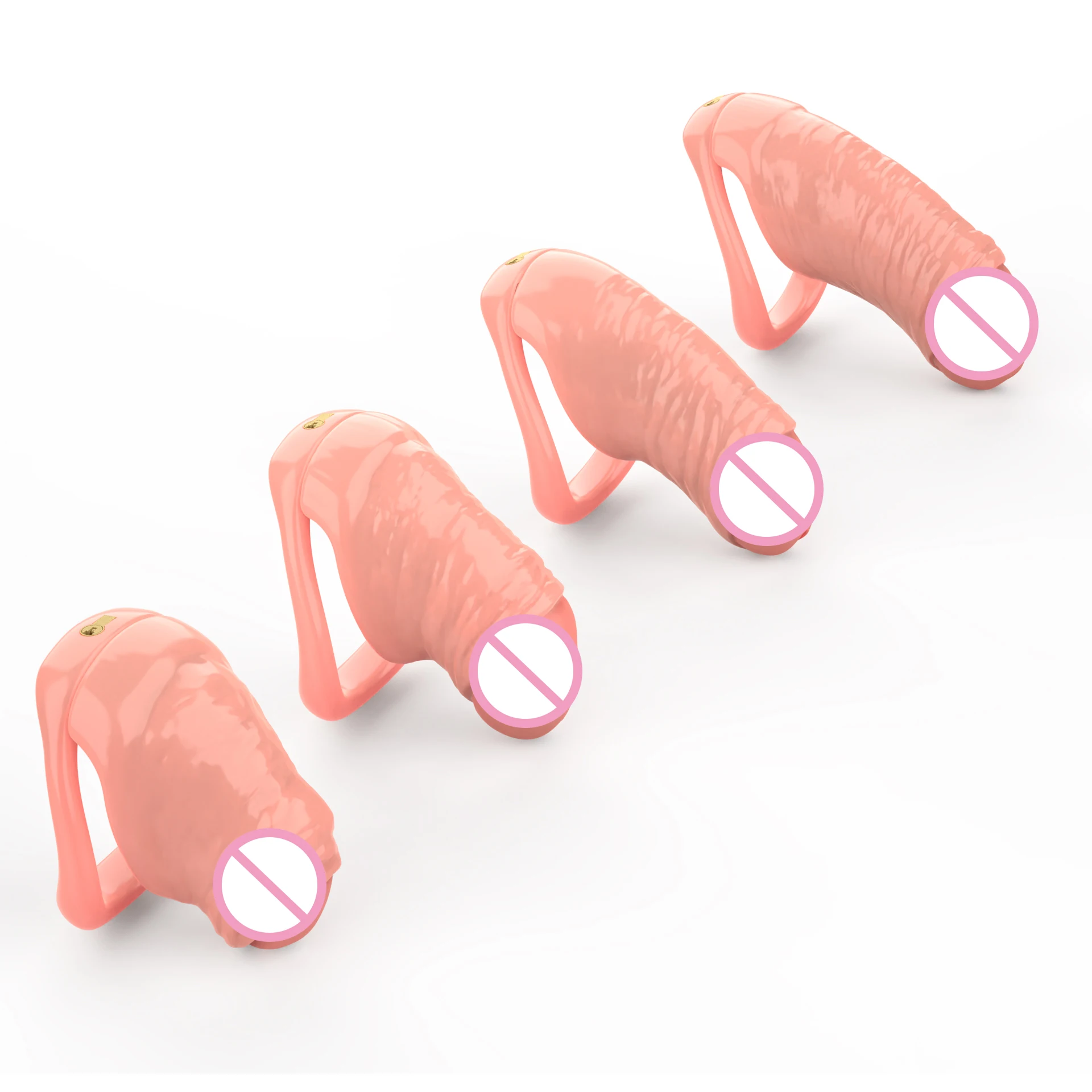 Penis Chastity Cage, Chastity Lock Sex Toy, Hidden Anti-Cheating Lock for Penis