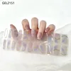 22Tips Full Curing Nail Polish Film French Gel Stickers Nail Strips Adhesive Nail Decorations Stickers No Need to Bake UV Lamp 5