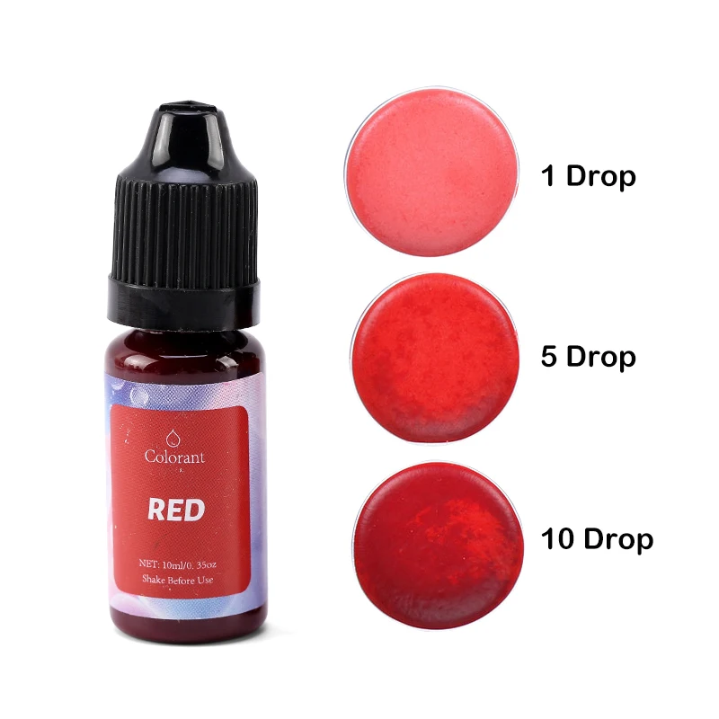 10ml Resin Pigment Liquid Candle Dye Aromatherapy Candle Color Essence Soy  Wax Dye For UV Handmade Crafts 18 Popular Colors