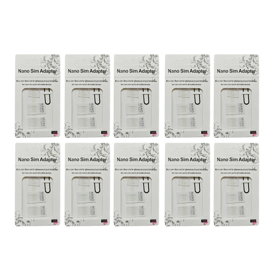 4 in 1 Convert Nano SIM Card to Micro Standard Adapter For iPhone for Samsung 4G LTE USB Wireless Router