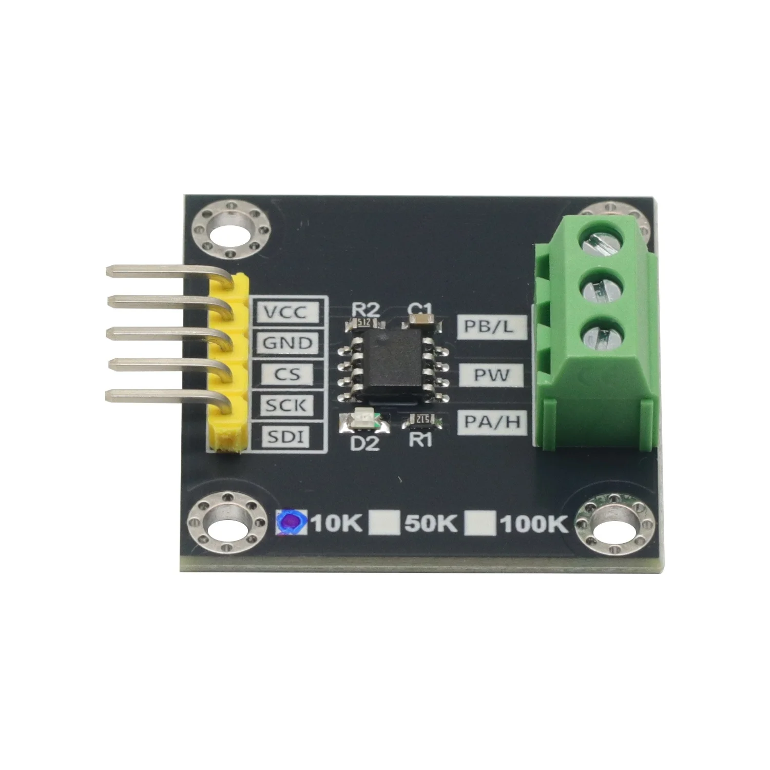 MCP41010 10K 디지털 전위차계 모듈 8비트 256단계 SPI 인터페이스 2.7V-5.0V 아두이노 오디오 볼륨 제어용