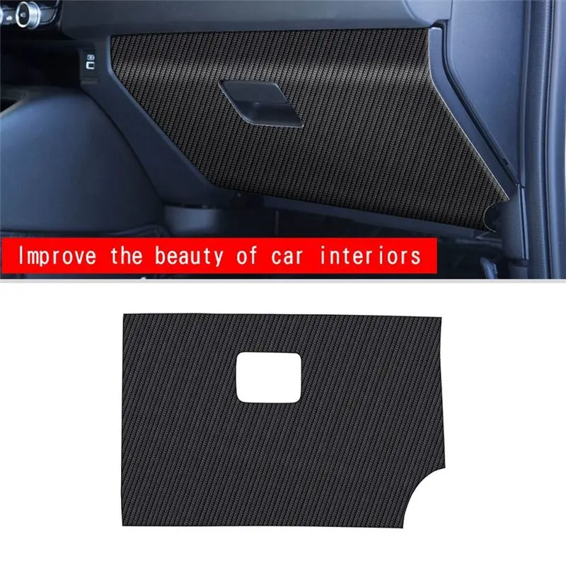자동차 탄소 가죽 보관 글러브 박스 안티 킥 패드 혼다 XRV HR-V Vezel 2022 2023 용 더러운 방지 매트 커버