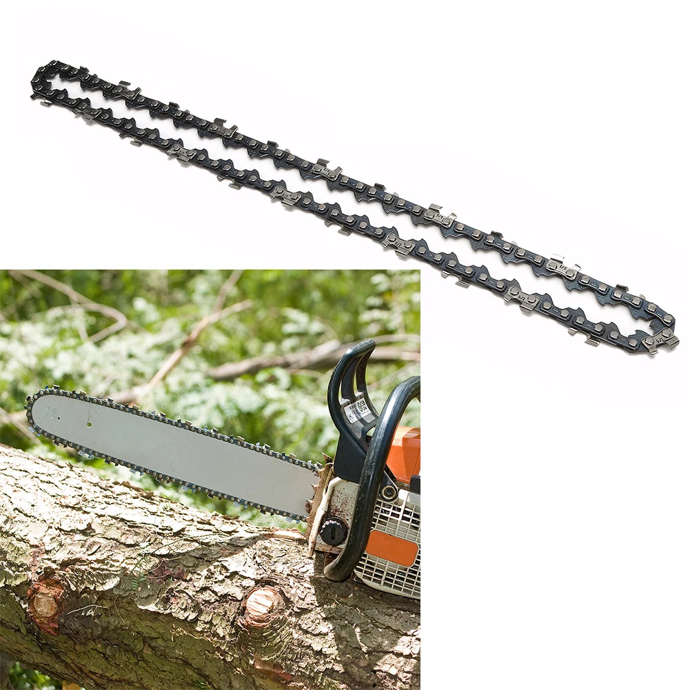 12 Inch Metal Chainsaw Chain 45 Drive Links Electric Chainsaw Chain 3/8inch Pitch Electric Saw Accessory for Wood Branch Cutting