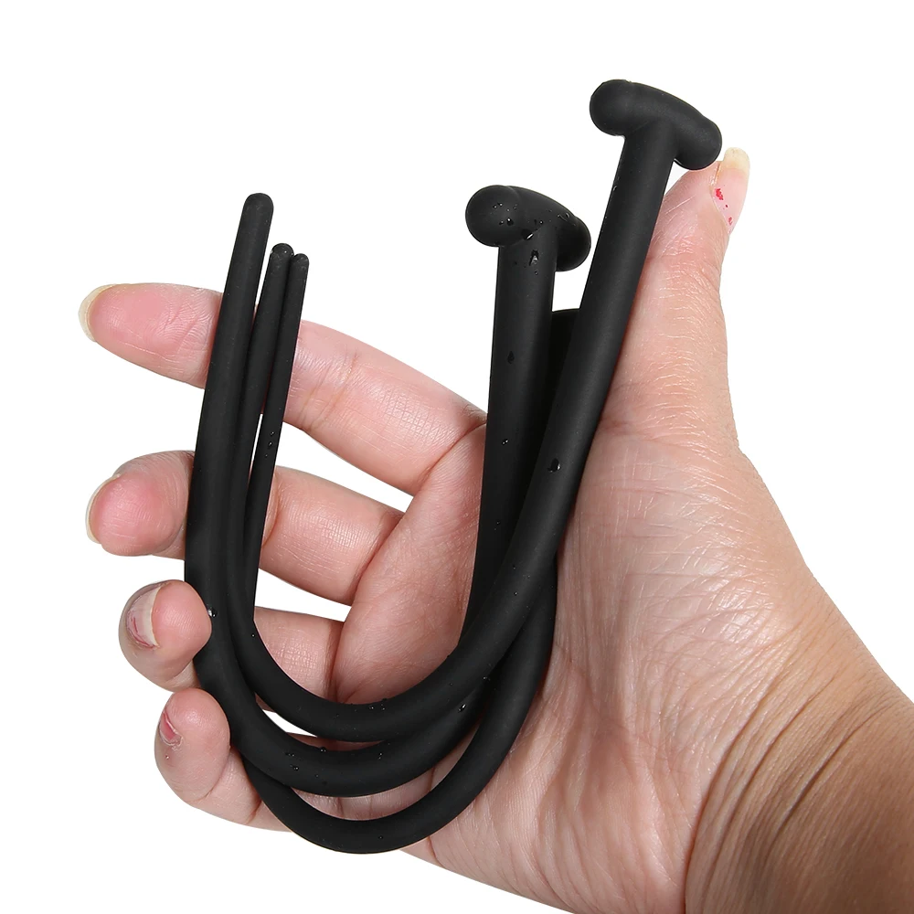 Soft Silicone Urethral Dilator Horse Eye Stick Penis Rod Male Masturbation Blockage Stimulator Catheter Sex Toys for Men penis sex toys