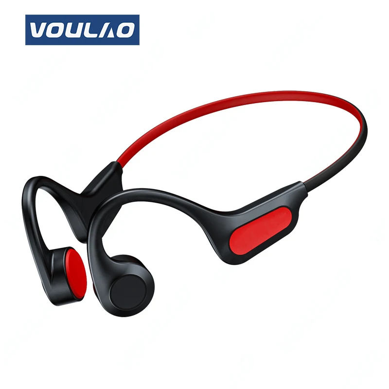 VOULAO Bone Conduction Bluetooth Headphones TWS Dual Stereo Earbuds