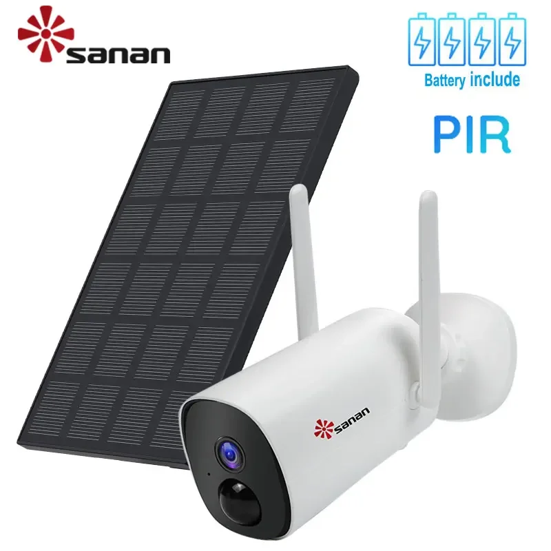 

Solar Camera WIFI Outdoor Wireless Battery Powered Wide Angle CCTV 4X Digital Zoom Security IP Cameras PIR Human/Pets Detection