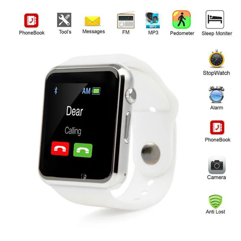 Smartwatch/Reloj inteligente SIM, bluetooth A1 – Tecnologia Gipel