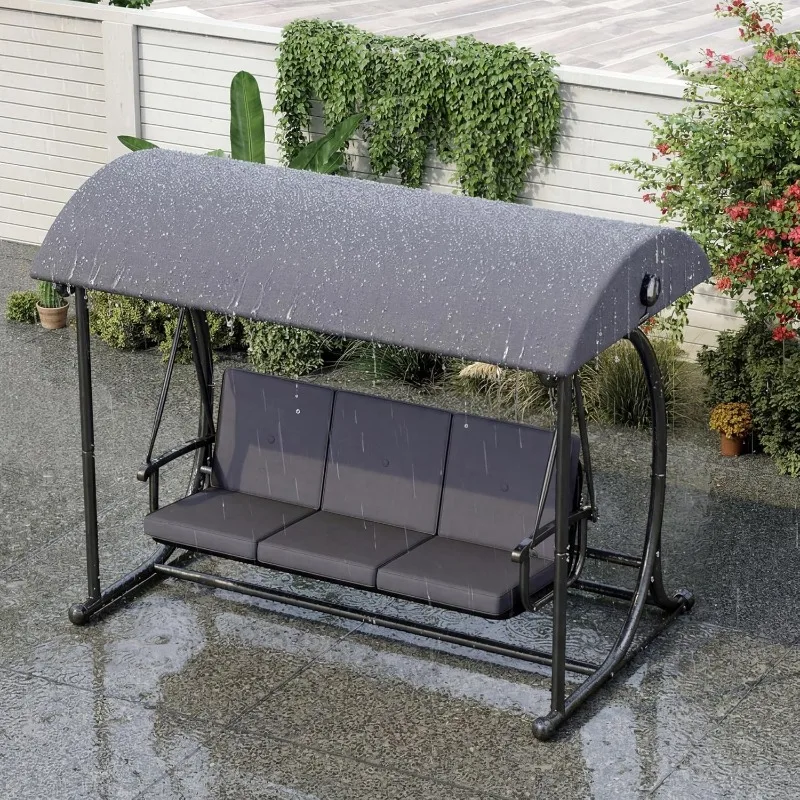 2-in-1 Patio Swing Bed 5