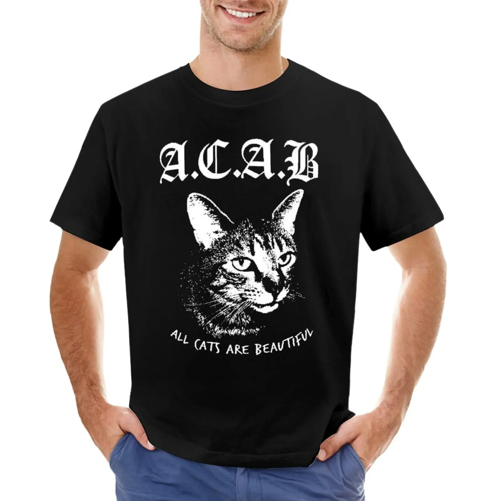 

ACAB All Cats Are Beautiful T-Shirt blondie t shirt Aesthetic clothing men t shirt