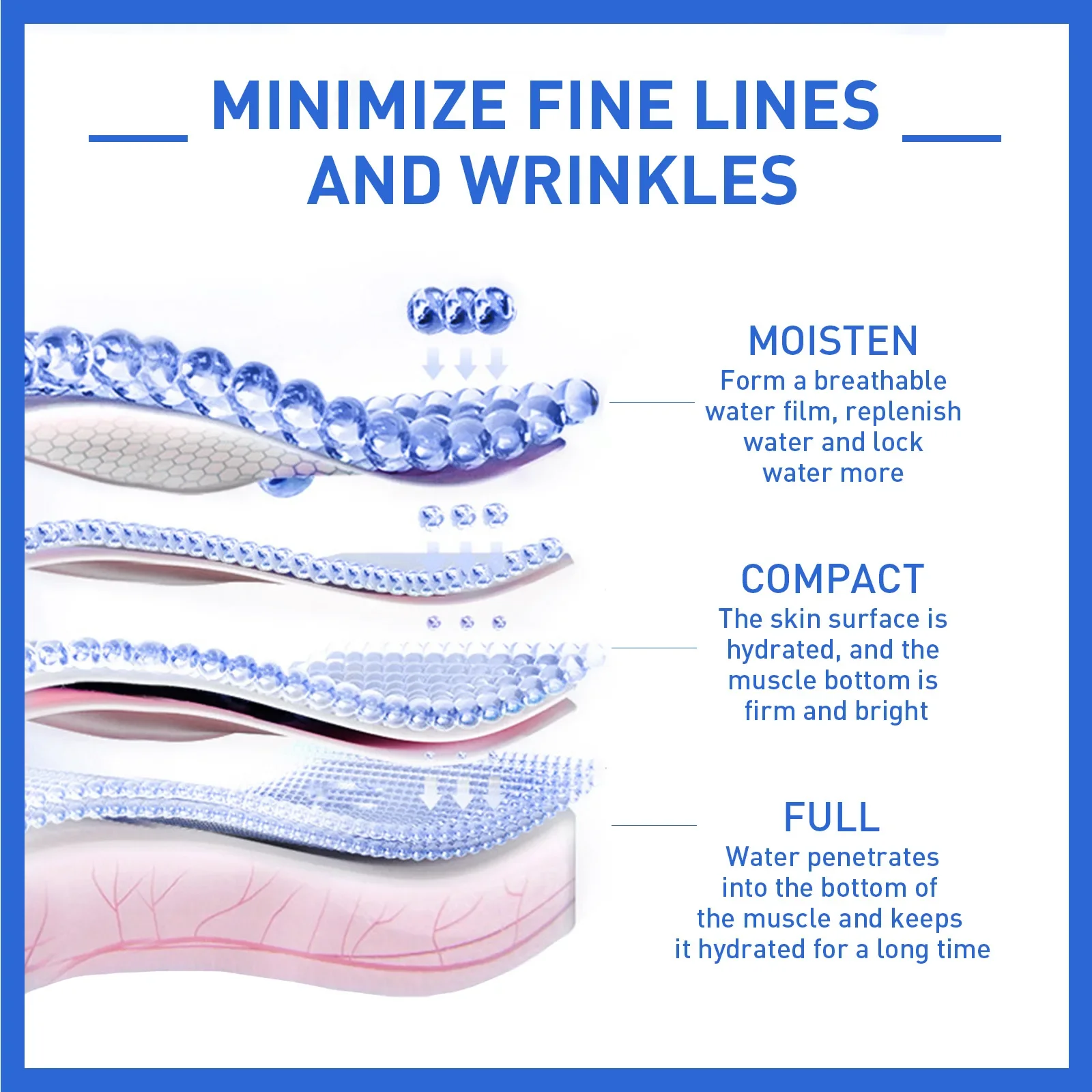 Wrin-kle Removal Serum Lightening Forehead Fine Lines Repair Tighten Lifting Nourishing Brightening Collagen Anti Ag-ing Essence 3