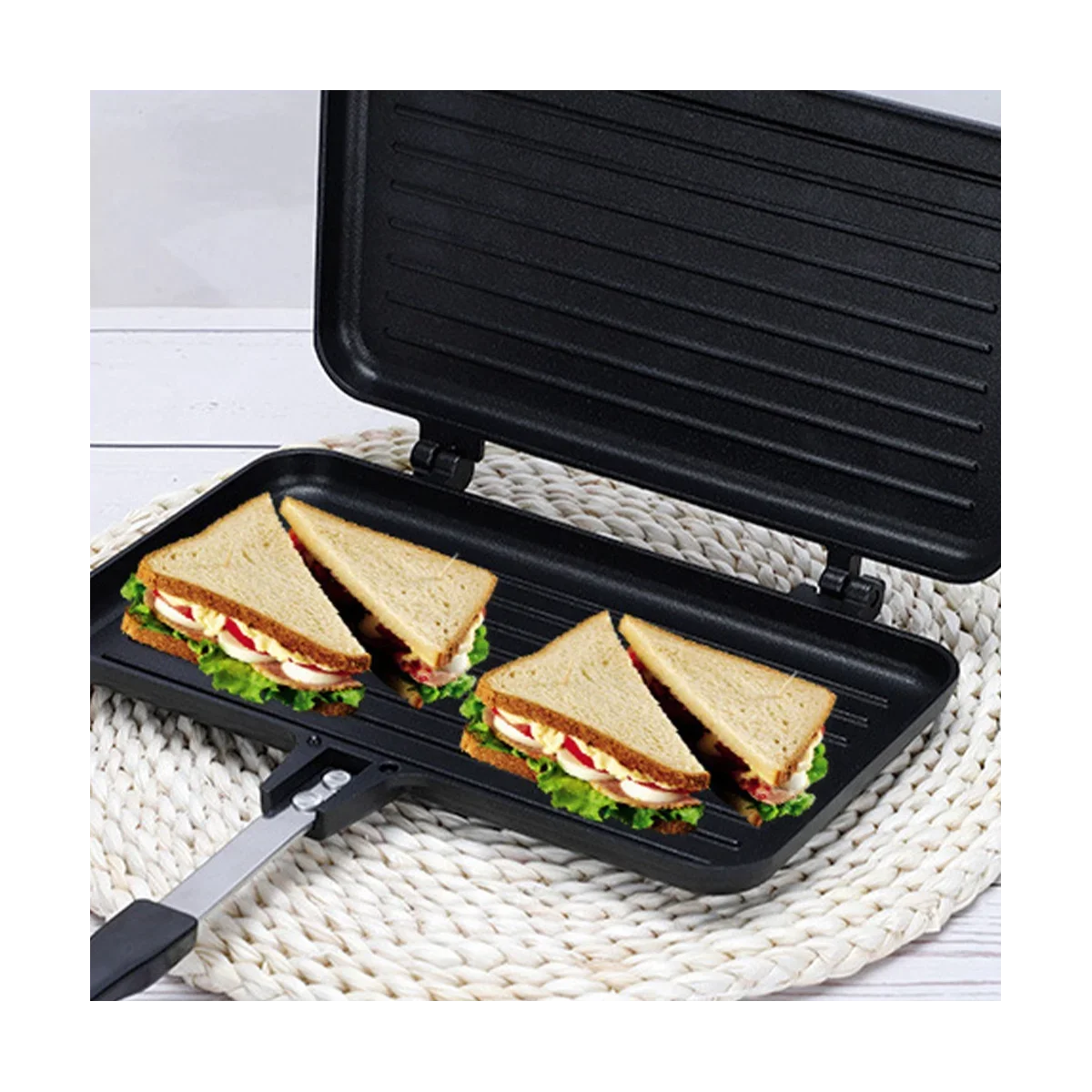 Bread Toast Molds Grill Skillet Gas Non-Stick Sandwich Maker Breakfast Maker Pancake Baking Grills 3