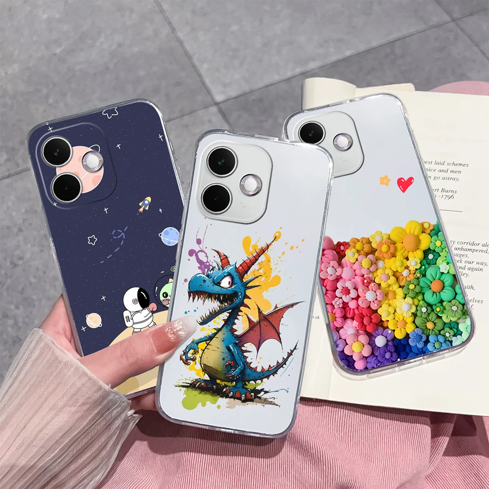 Personalized Clear Case with Butterfly & Cat Design - Antifouling & Anti-Drop Protection