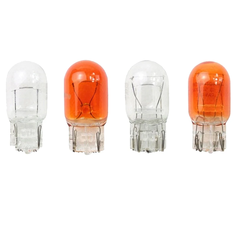 

10pcs T20 W21/5W Signal Light Halogen Bulb 7440 7443Clear Orange Daytime Running Lights Turn Stop Brake Tail Bulb DRL Bulbs