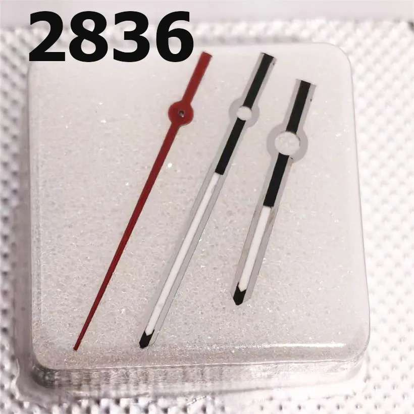 Watch Silver Gradually Black Pointer For Men Three Needle Second Hand Suitable For Eta 2836 Movement Clock Accessories 1 Set