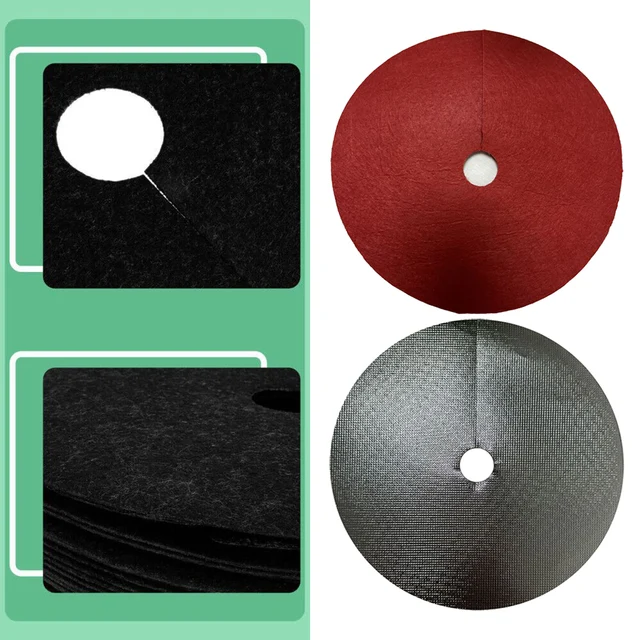 12Db Védelem Gyomnövények Szőnyegek Anti Fű Fa Talajtakaró Szőnyeg Nem Szőtt Gyűrű Gyomnövényes Növényi Burkolat Gyökérhez - Image 2