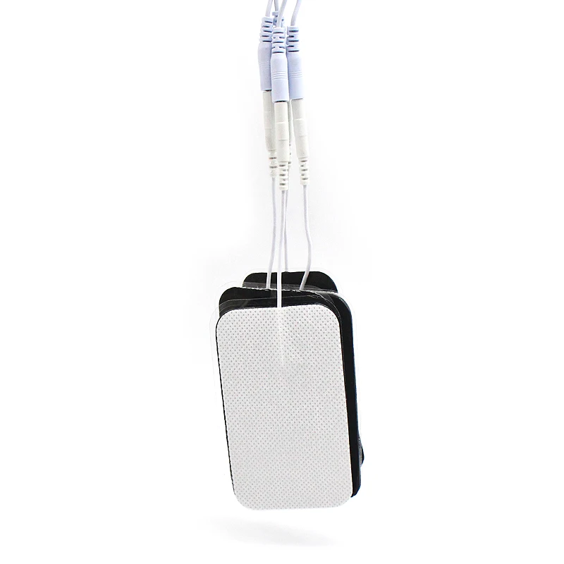 Massage Tool 2 Way + 4-Way Machine Massager Electrode Pads Lead Wires Cables for Tens EMS Standard 5mm Connection