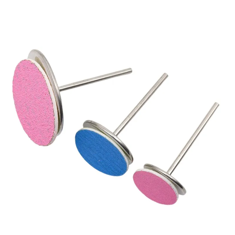 5가지 색상 샌딩페이퍼 50개입 페디큐어 발 관리 도구 15mm 20mm 25mm 35mm 네일 드릴 비트 디스크 살롱 굳은살 교체용