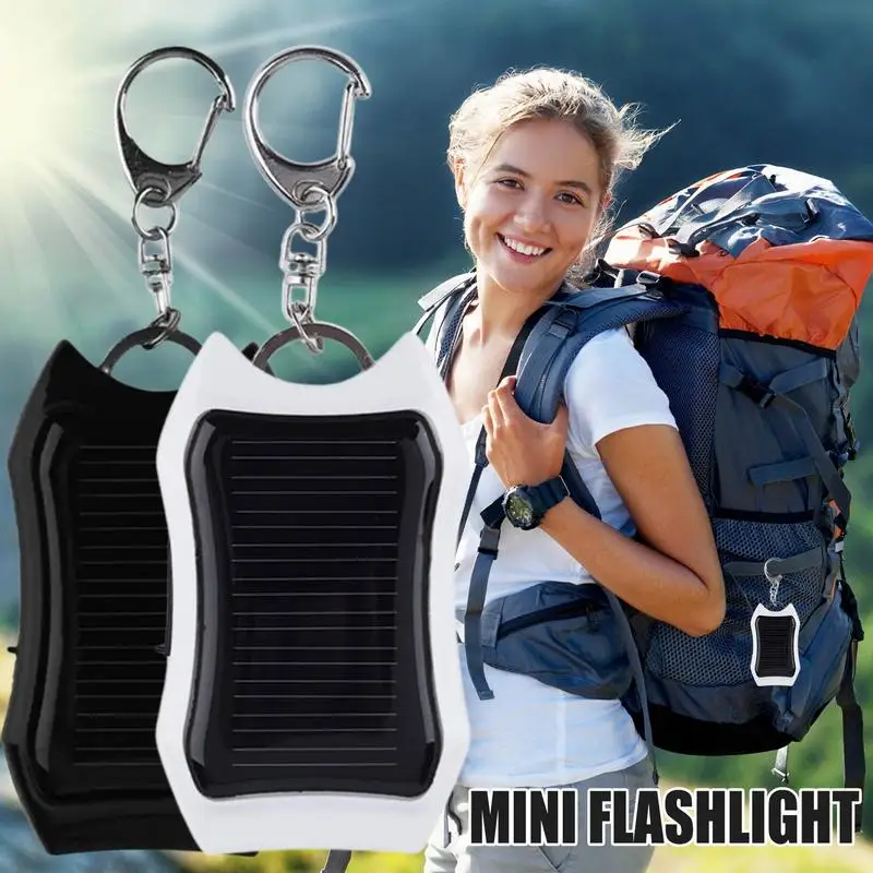 1500mAh Solar Power Bank Keychain Charger Keychain Charger for