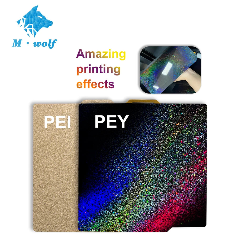 

New Colorful Starry PEY PEI Sheet 257x257mm Magnetic Spring Steel Build Plate For Bambu Lab P1P X1