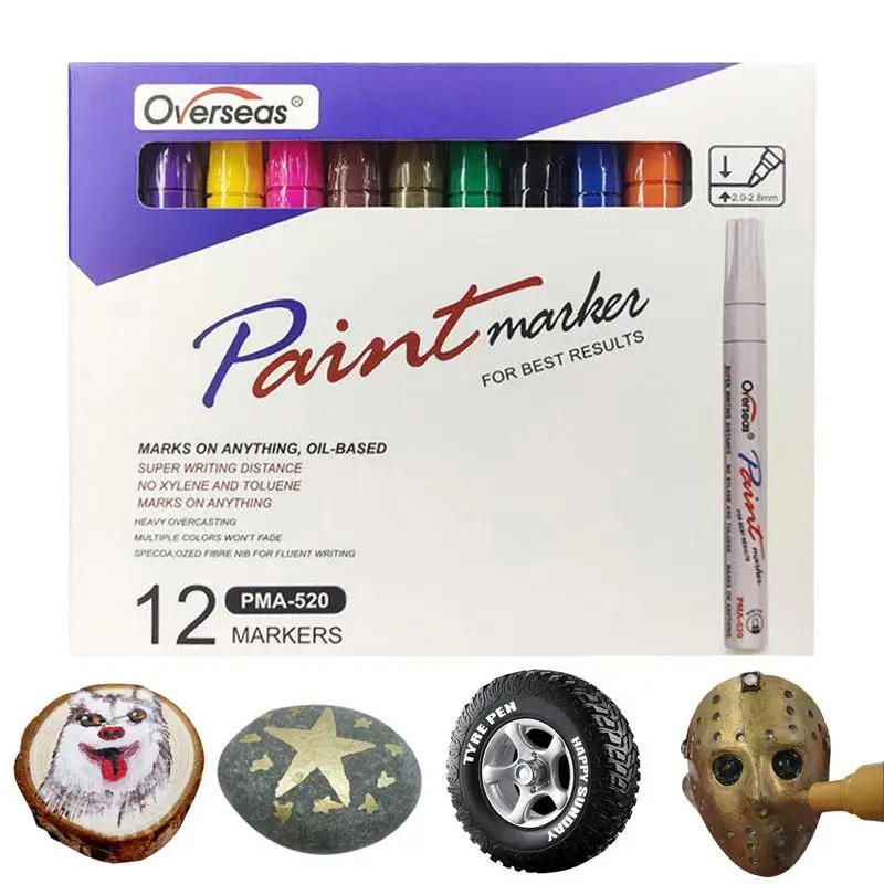 

Paint Pens For Rock Painting Tire Marker Pens For Car Tire Lettering Tire Marker Lettering Waterproof Oil Based Paint Markers