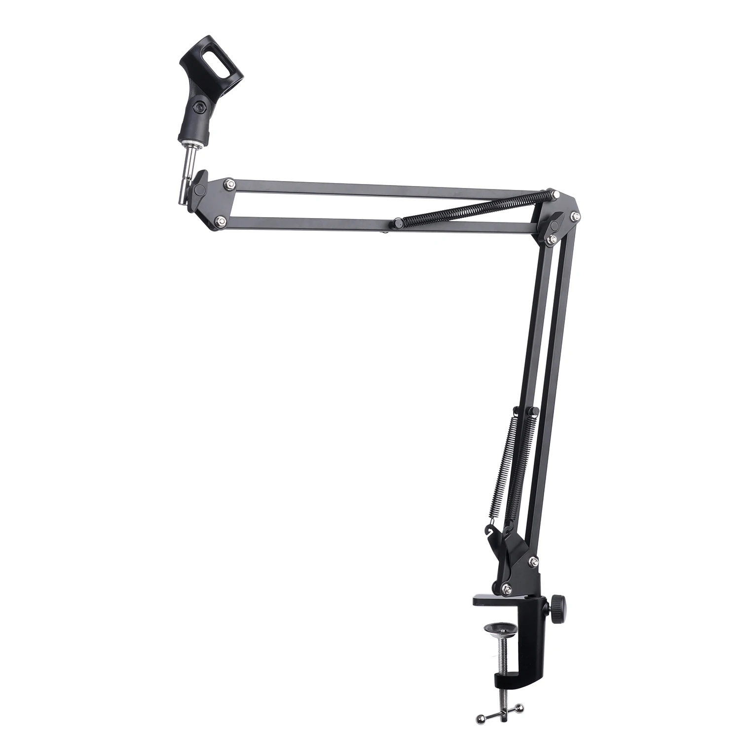 Extendable Recording Microphone Holder Suspension Boom Scissor Arm Stand Holder with Mic Clip Table Mounting Clamp microphone stand microphone clip holder