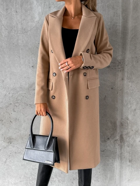 2023 Winter Women Fashion Wool Coats Elegant Female Solid Belt Long Sleeve  Quality Fashion Thick Warm Long Jacket Overcoat Loose - AliExpress