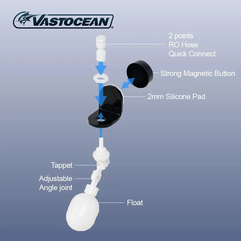 Aquarium Magnetic Float Valve Water Purifier Automatic Water Level Bucket Plastic Switch Fresh Sea Fish Tank Refill aquarium accessories aquarium water replenishing tool