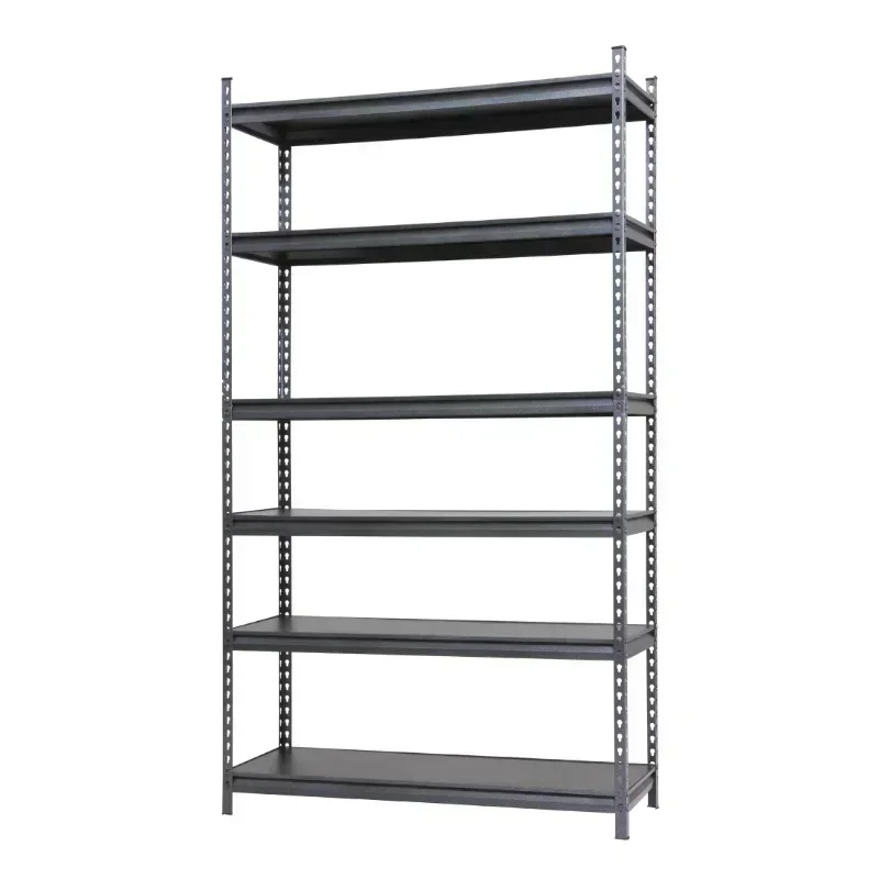 

Stronghold Garage Gear 6-Shelf Boltless Rack with Wood Decking, Textured Gray, 600lbs per shelf