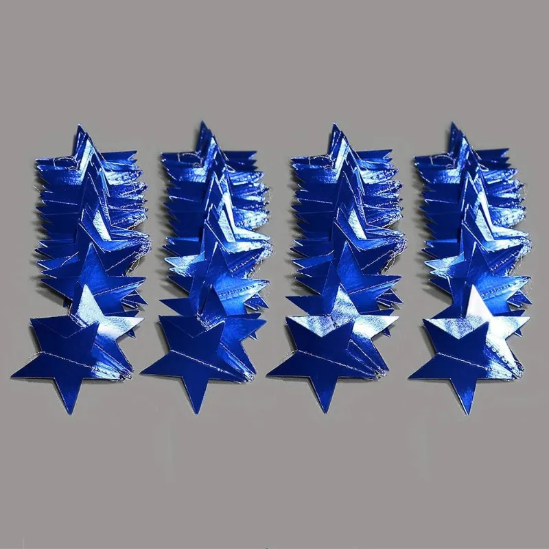 Reflective Blue Star Garlands Streamer Party Decoration for Frozen Birthday/Wedding/Engagement/Baby Shower/Home Decorations party decorations