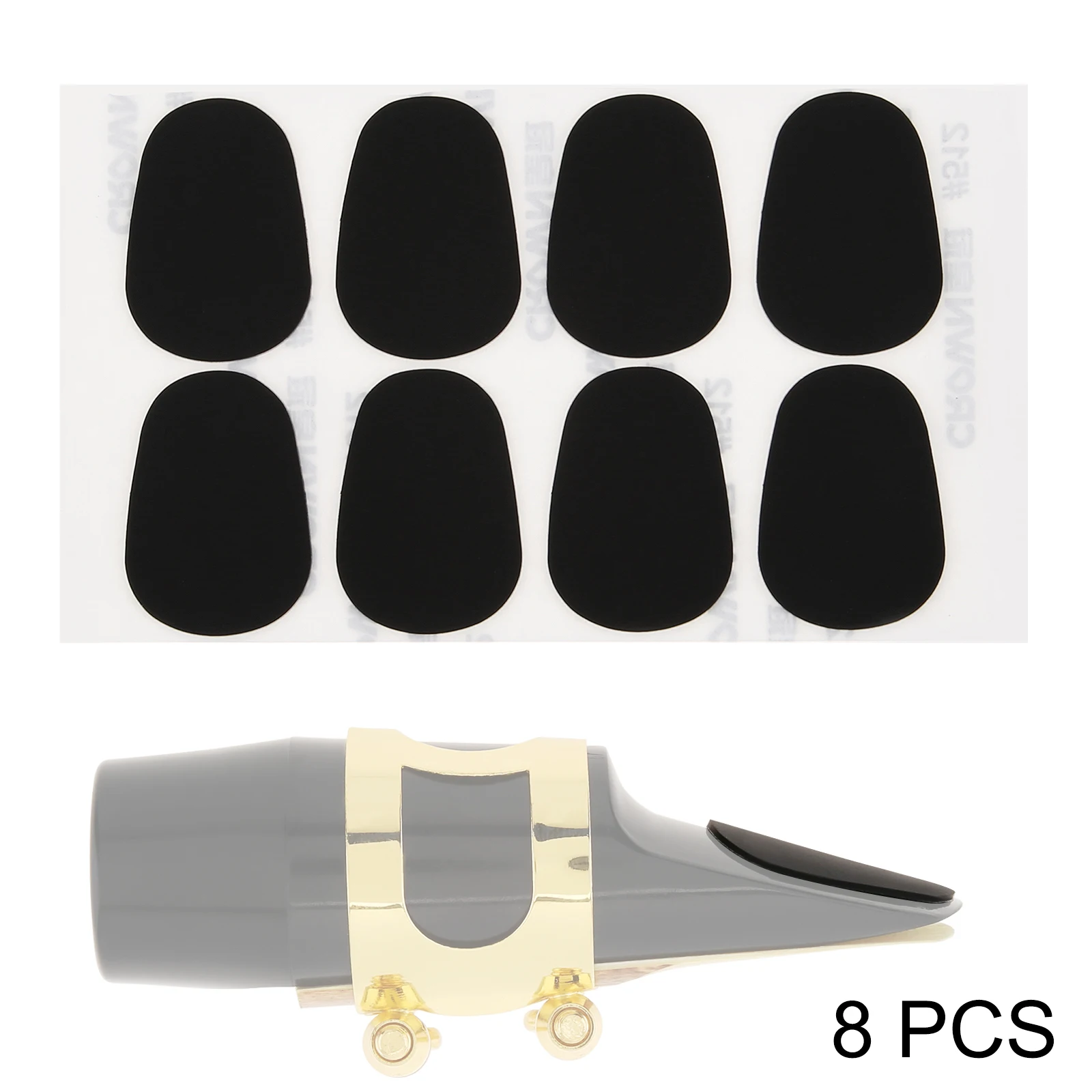 Saxophone Mouthpiece Silicone Sax Mouthpiece Patches Mouthpiece Cushions For Alto Tenor Saxophone Clarinet Woodwind 8Pcs