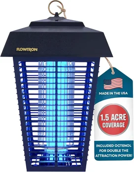 Bug Zapper – 80W Electric Insect Killer with 1.5-Acre Outdoor Coverage & 5600V Instant Killing Grid - GloreeWorld