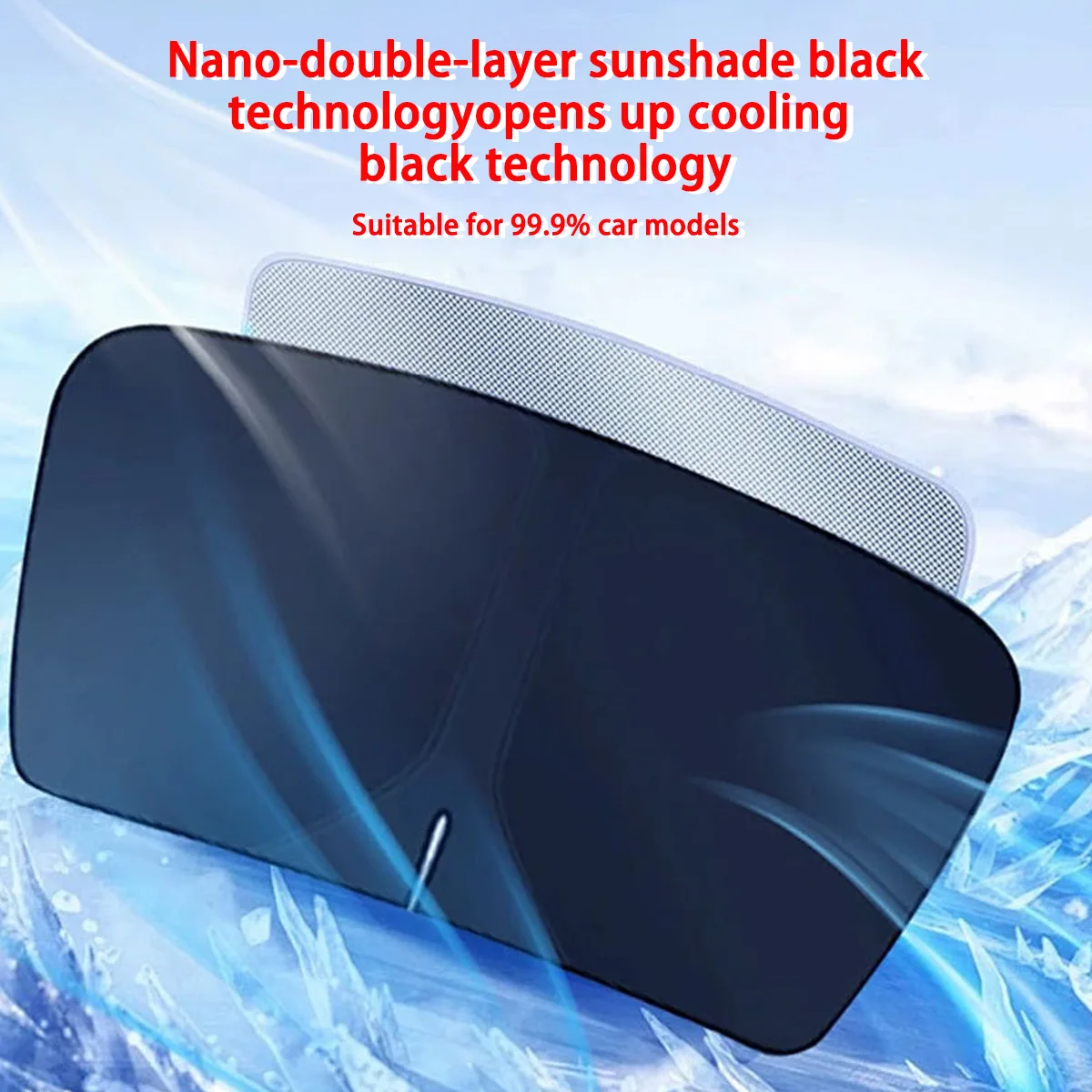 Sunshade Folding Window Sunshade Car Windshield Car UV Protection Titanium Silver Accessories