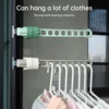 Drying Rack Balcony Clothes Drying Rack Wall Mounted Clothes Drying Rack Bathroom Drying Rack Indoor Space Saving 8 Holes 3