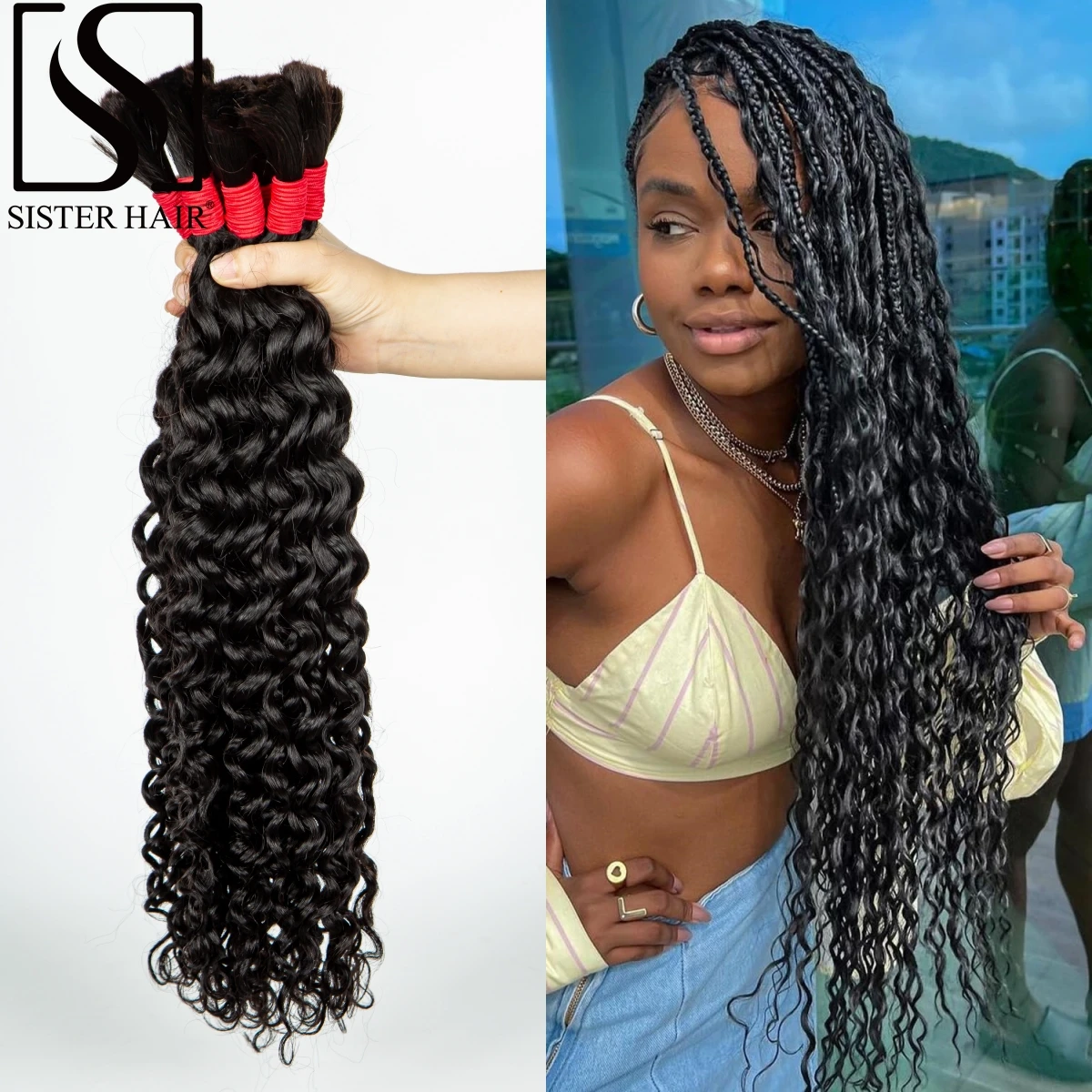 virgin-bulk-cabelo-humano-para-tranca-onda-de-Agua-tranca-encaracolada-sem-trama-cor-natural-extensoes-para-trancas-boho-28-in-100