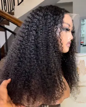 Short Bob Cut Black Color Water Wave 13X4 HD Lace Front Wigs Synthetic Wig Preplucked With Baby Hair Bleached Knots Glueless Wig