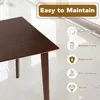 Dining Table Set for 4, Mid Century Dining Set, Kitchen Table and Chairs for Breakfast Nook and Small Space, Dinner Table 5