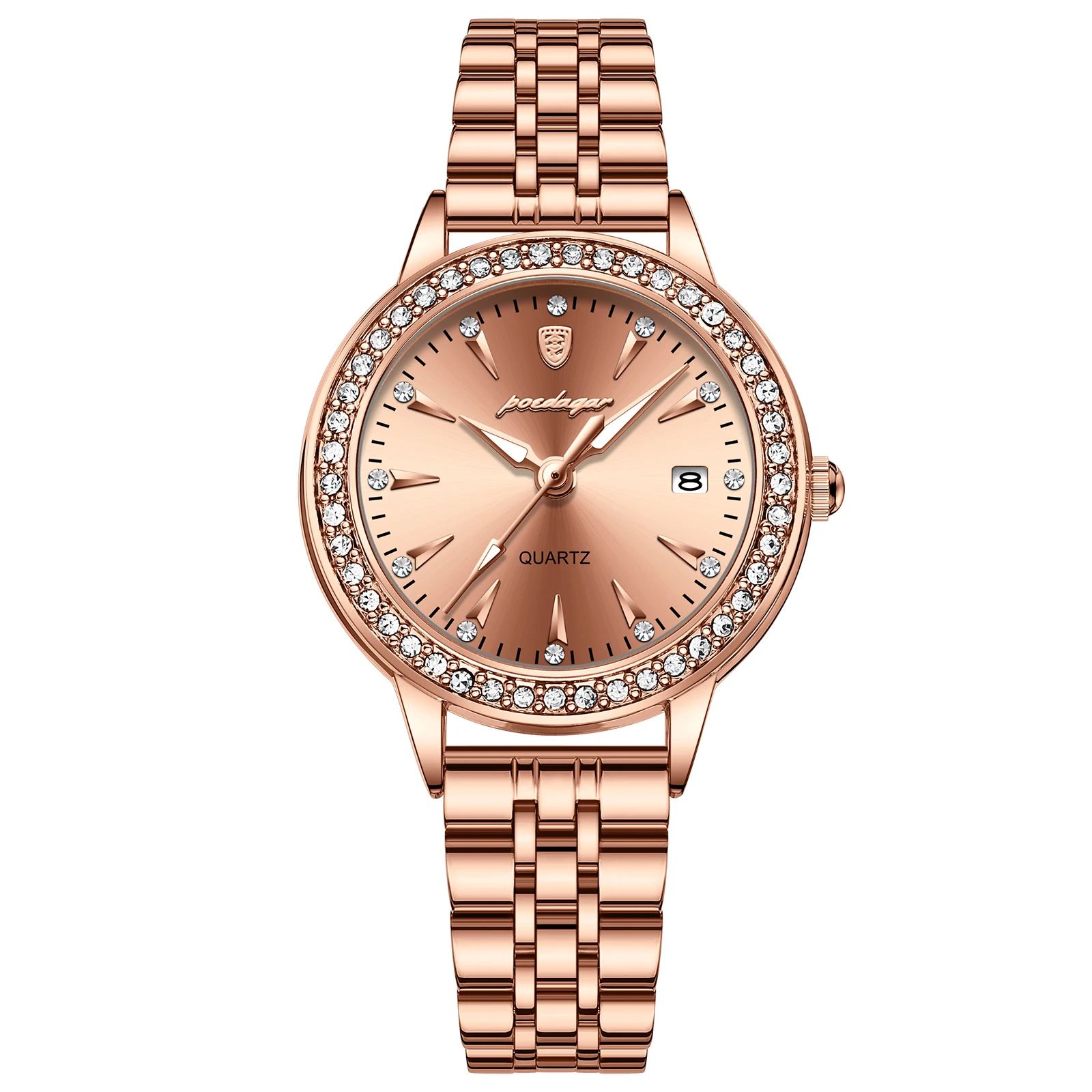 Luxury Casual Watch For Woman Waterproof Date Ladies Watch Elegant Diamonds Women's Quartz Watches Simple Female Clock_voghion.com