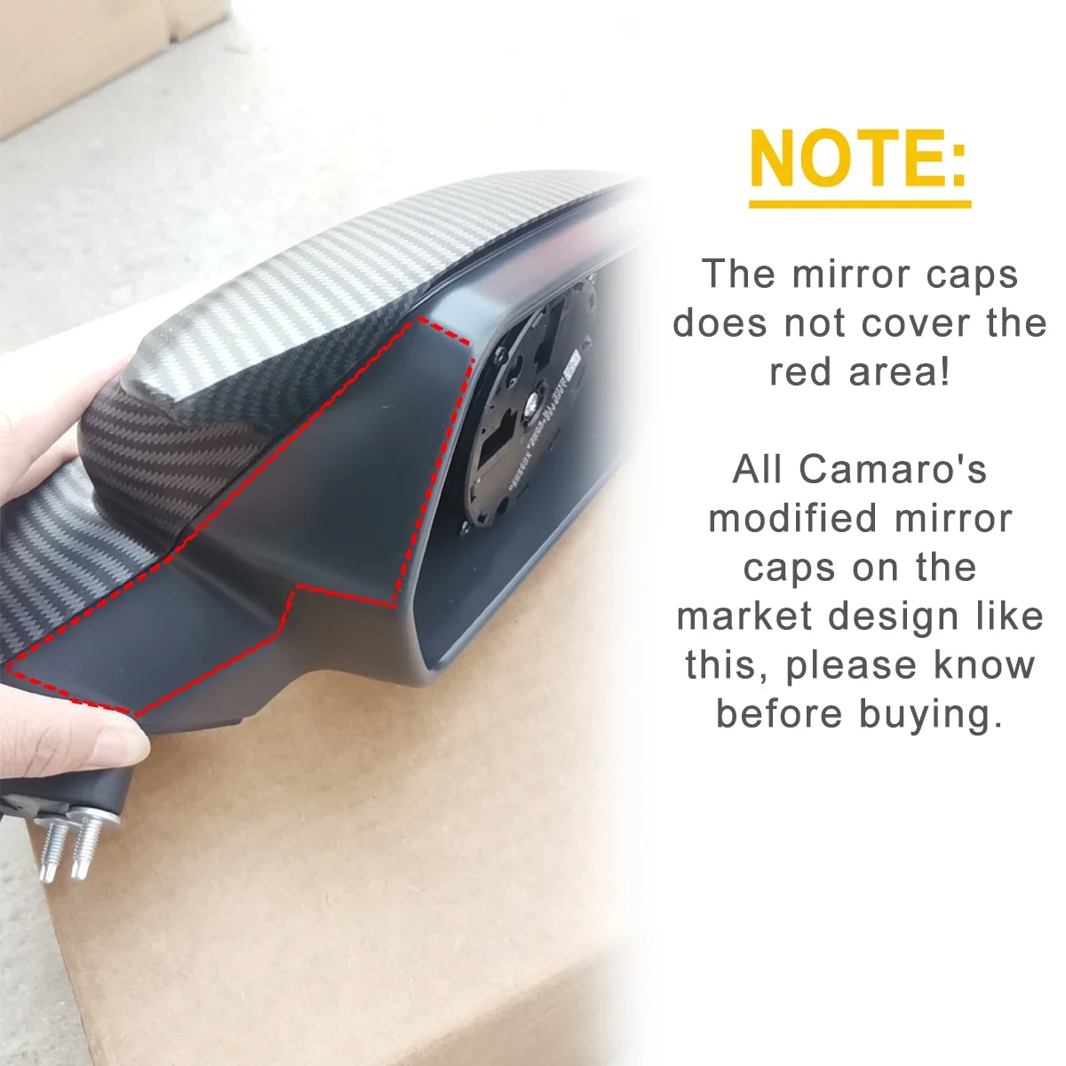 Sleek Exterior Mirror Cover Trim
