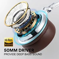 Oneodio Wired HiFi Headphones Professional Studio DJ Headphones With Mic Over Ear Hi-Res Headset Monitoring For AMP Guitar Phone - Image 2